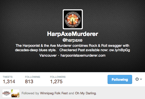 The Harpoonist and the Axe Murder Twitter Account